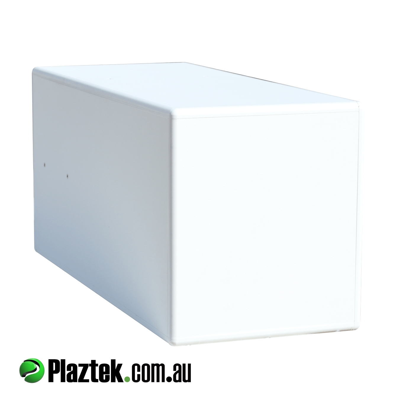 Plaztek Fishing Tackle Cabinet rear view, a fully sealed weatherproof storage box, perfect for tackle storage under your bait board