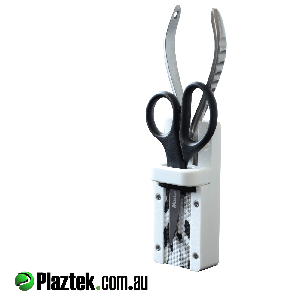 Plaztek fishing tool holder, made from King StarBoard in White White colour 