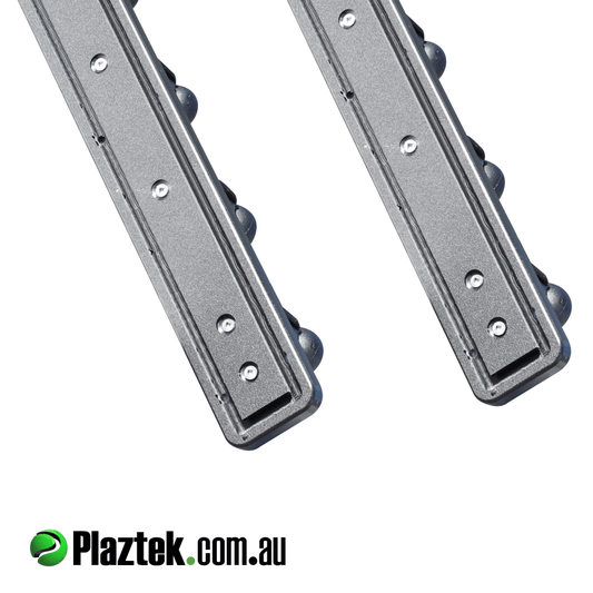 Plaztek boat gaff pole rod  holder 5 gang  has our glued backing plate making it  ideal for single skin applications. Made in Australia.