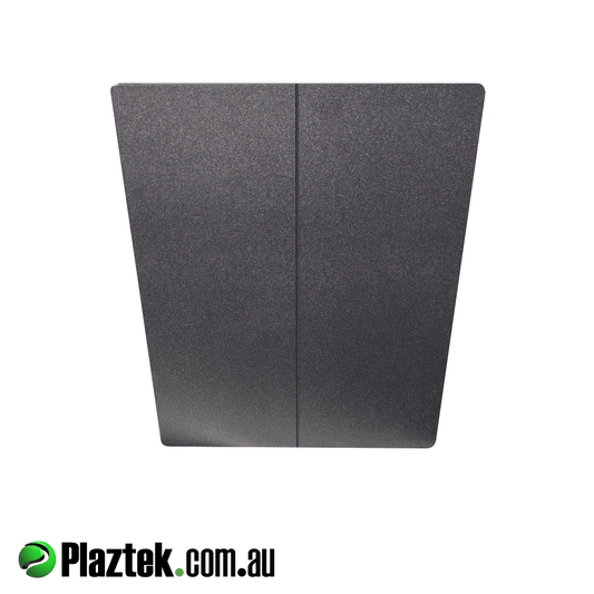 Plaztek Outboard motor board has a 2mm 'V' groove down the center making aliment to the hull much easier. Made in Australia