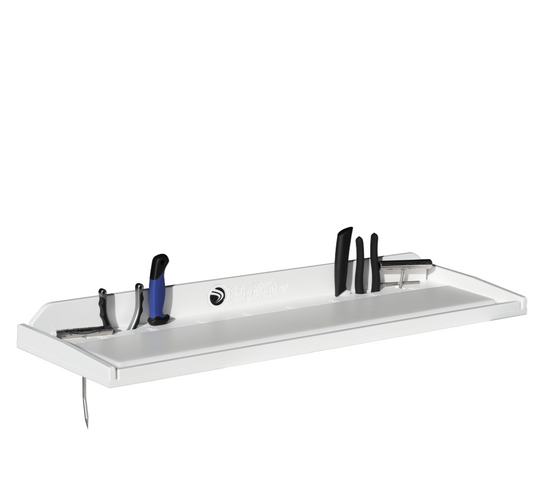 Plaztek simple Bait Boards, holds your fishing tools and has built in fish ruler for your convenience, made from King StarBoard®️