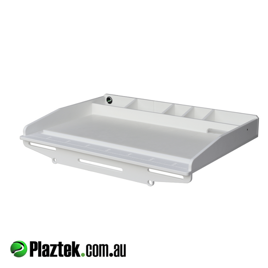 Plaztek Custom Bait Boards wit built in fish ruler and storage for sinkers and more, a Australia made Product