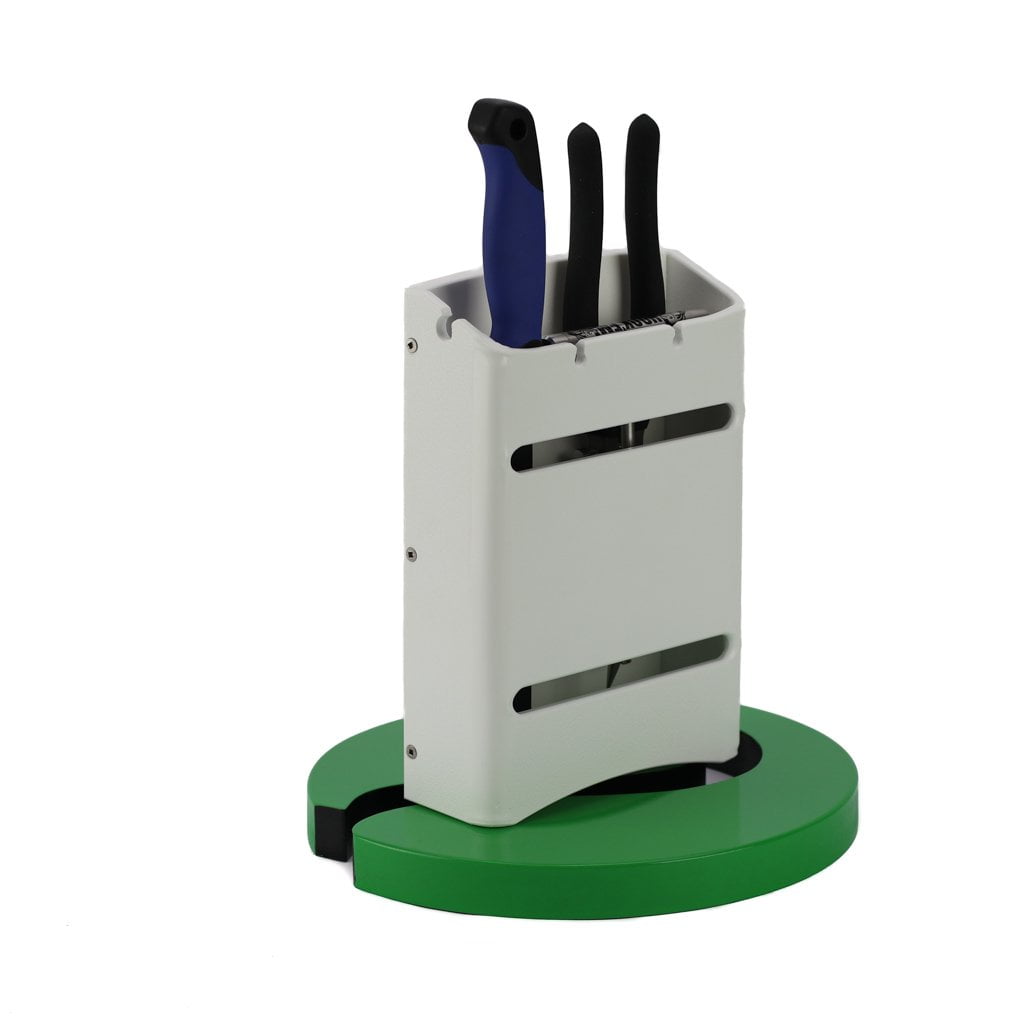 Plaztek Boat Fishing Tool Holder in a covered unit holds bait knives, fishing pliers & more