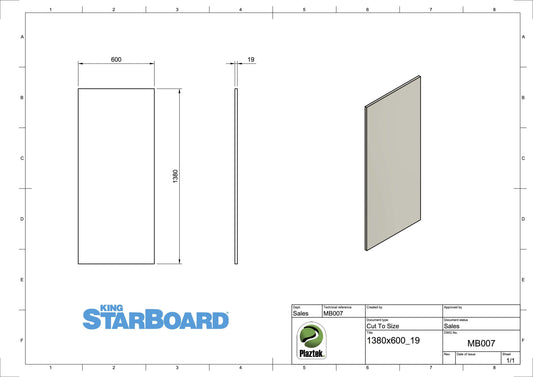 19mm King Starboard HDPE The Original