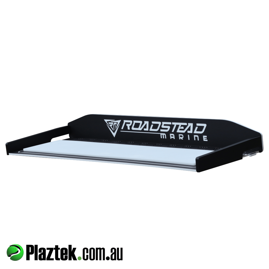 Plaztek 1200 wide filleting table is made using King StarBoard. This is the only product the will stand up to the harsh marine environment. Made in Australia.