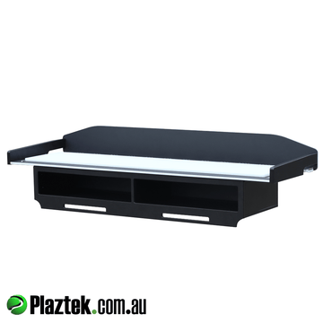 Dock, Jetty filleting table has a large surface area for cleaning larger fish. Made using tri colour black/white/black King StarBoard.