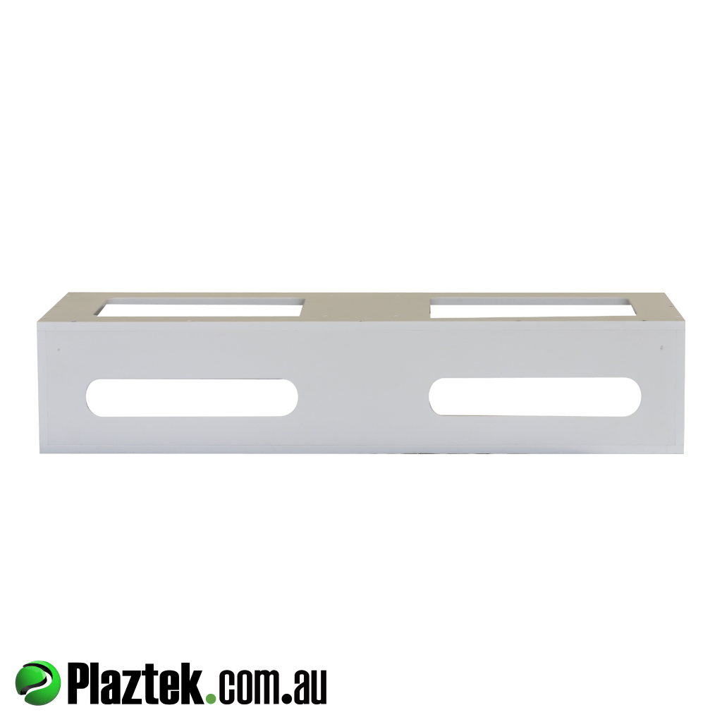 Plaztek space frame tackle tray storage is designed to be fixed to the Rexlan lean seat. Made in Australia.