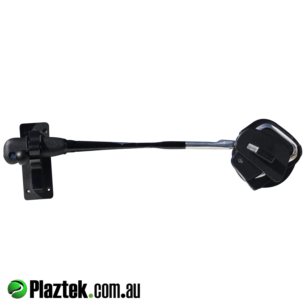 Plaztek 2 inch gaff with handle holder for mounting. Made in Australia