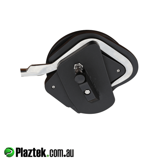 Plaztek 4 inch gaff showing the top plate covering the up the hook. Making it a safe holder when not in use. Made in Australia.