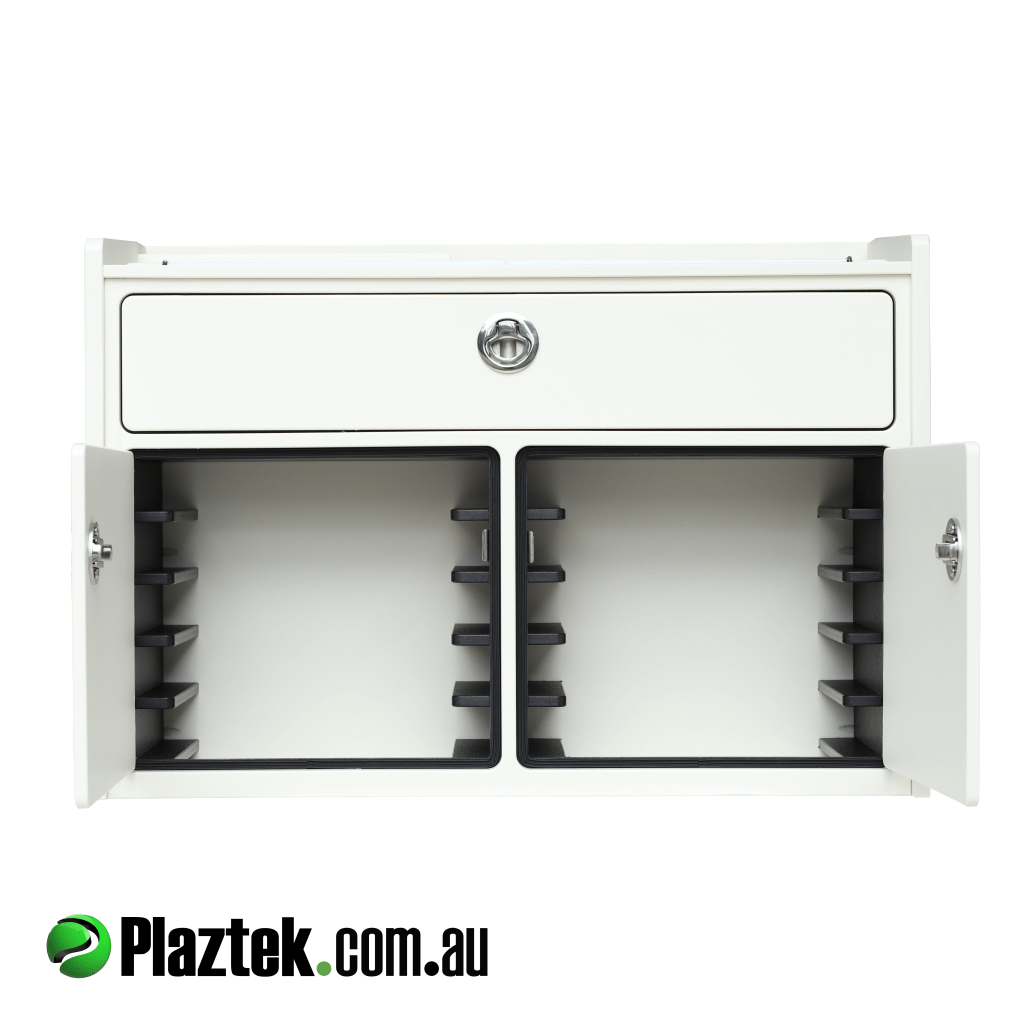 White-White Black Plastic Add Ruler Divider