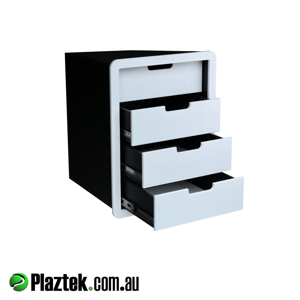 Boat Tackle Storage Cabinet has S/S Ball Bearing drawer runners. Made in Australia