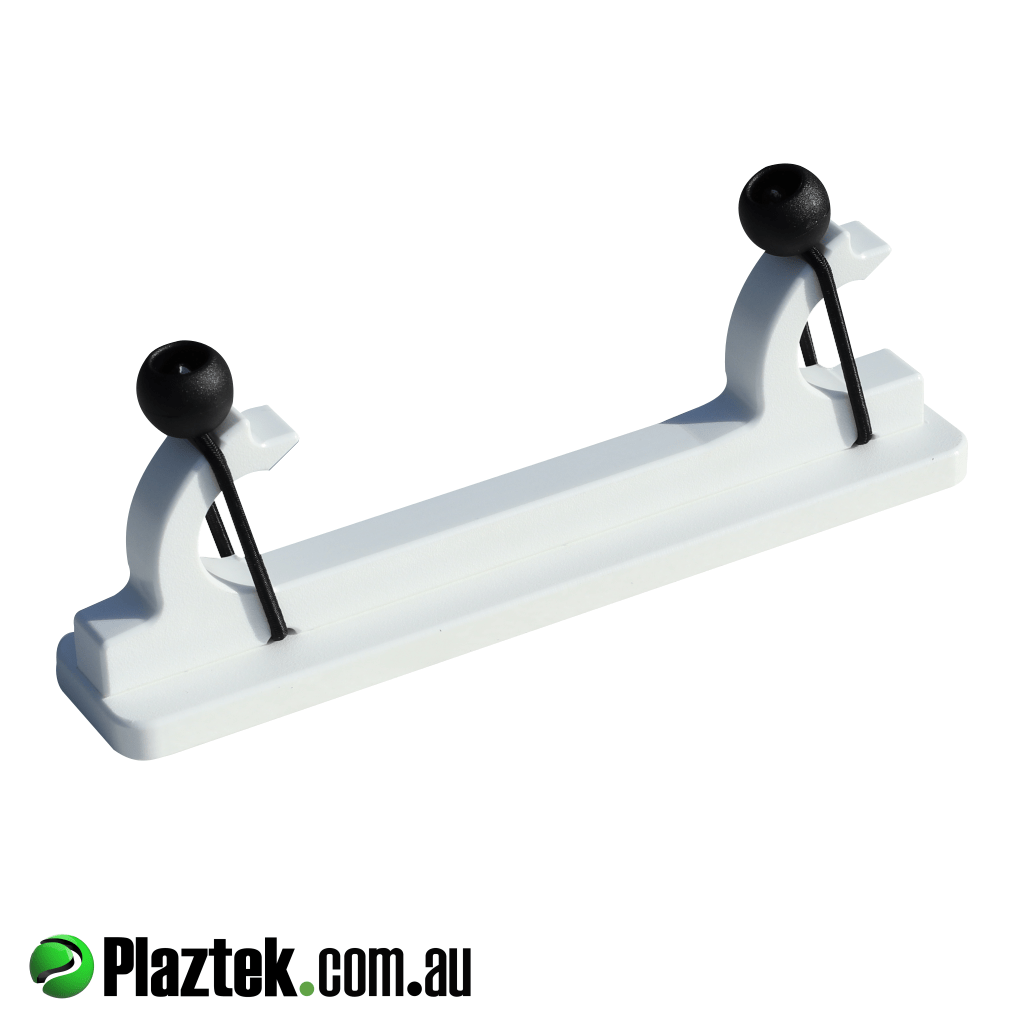 Boat gaff pole rod holder with T-Slot mounting plate. Made in Australia.