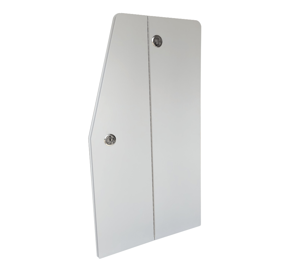 Plaztek Boat Locker Doors, we can custom make bifold doors to suit your boat