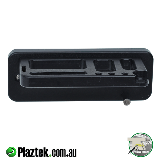 Plaztek Cuda fishing tool holder has 4 slots to house the cuda range of tools. Black King StarBoard with backing plate. Made in Australia.