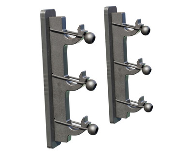 Fishing rod holders for you horizontal gunnel storage features 100mm centres and 44mm off set 