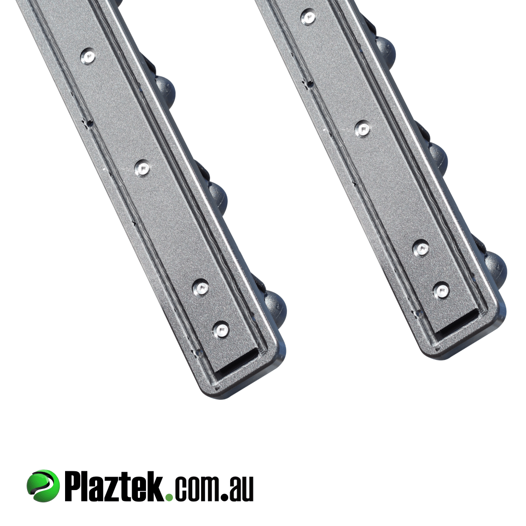 Plaztek boat gaff pole rod  holder 5 gang  has our glued backing plate making it  ideal for single skin applications. Made in Australia. 