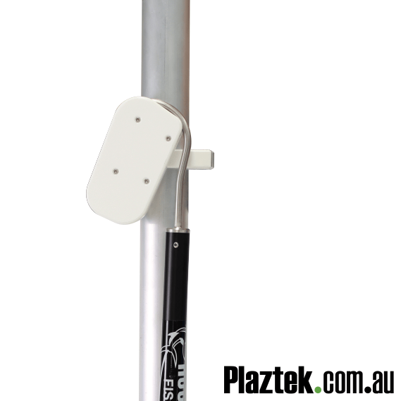 Plaztek Gaff Holders for Fishing and Boat Tool Holders Post Mounted Round Head Hook design Close up