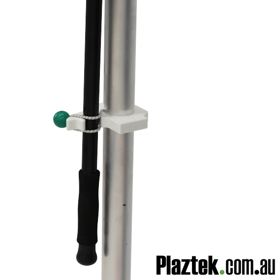 Plaztek Gaff Holders for Fishing and Boat Tool Holders Post Mounted lower clasp Close up