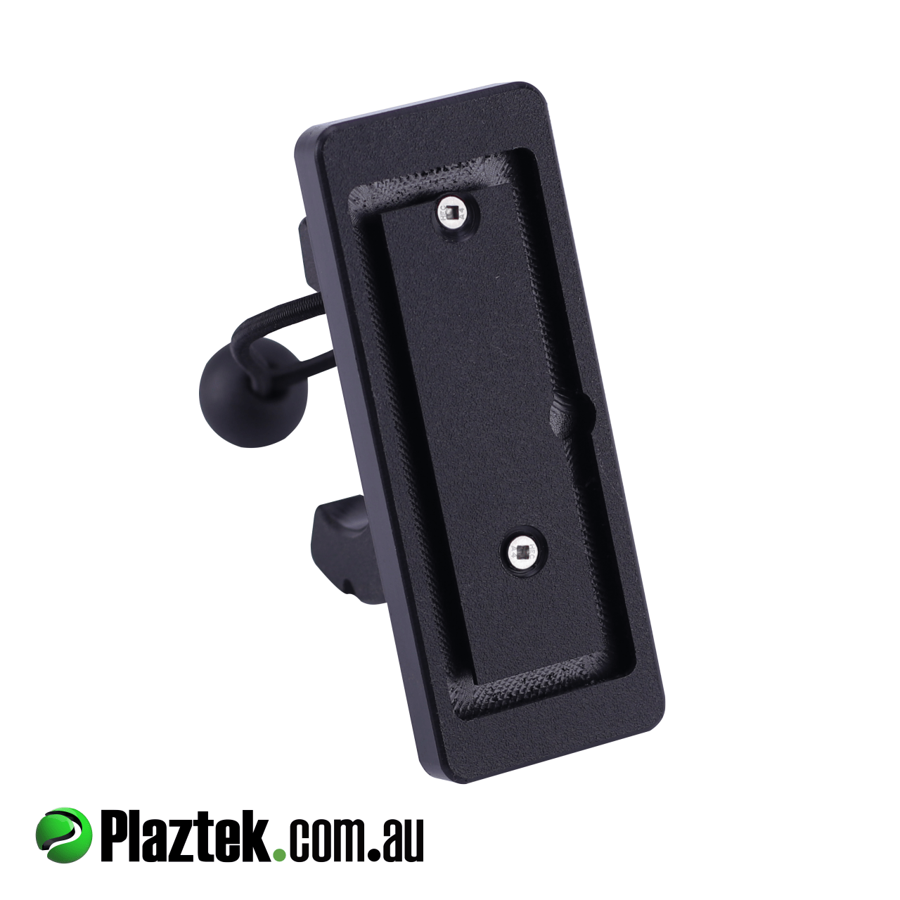 Plaztek yabby pump holder will hold any 50mm pipe has a T slot for a glued fixing pictured in black king starboard
