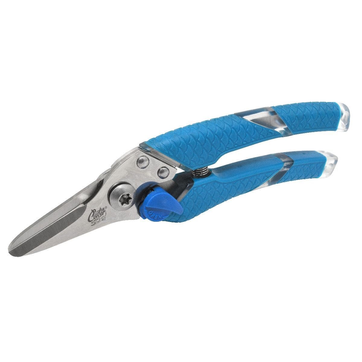 Plaztek Cuda 7.5" leader cutters are 3x stronger the standard steel. Blue fish scales handles are comfortable when in use.