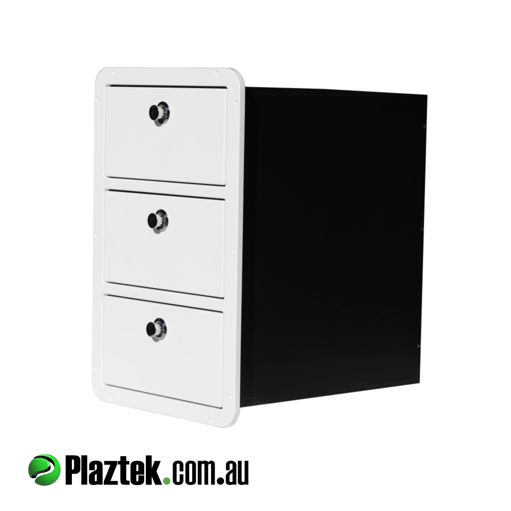 Plaztek custom drawers for storage on boats, great boat outfitting product