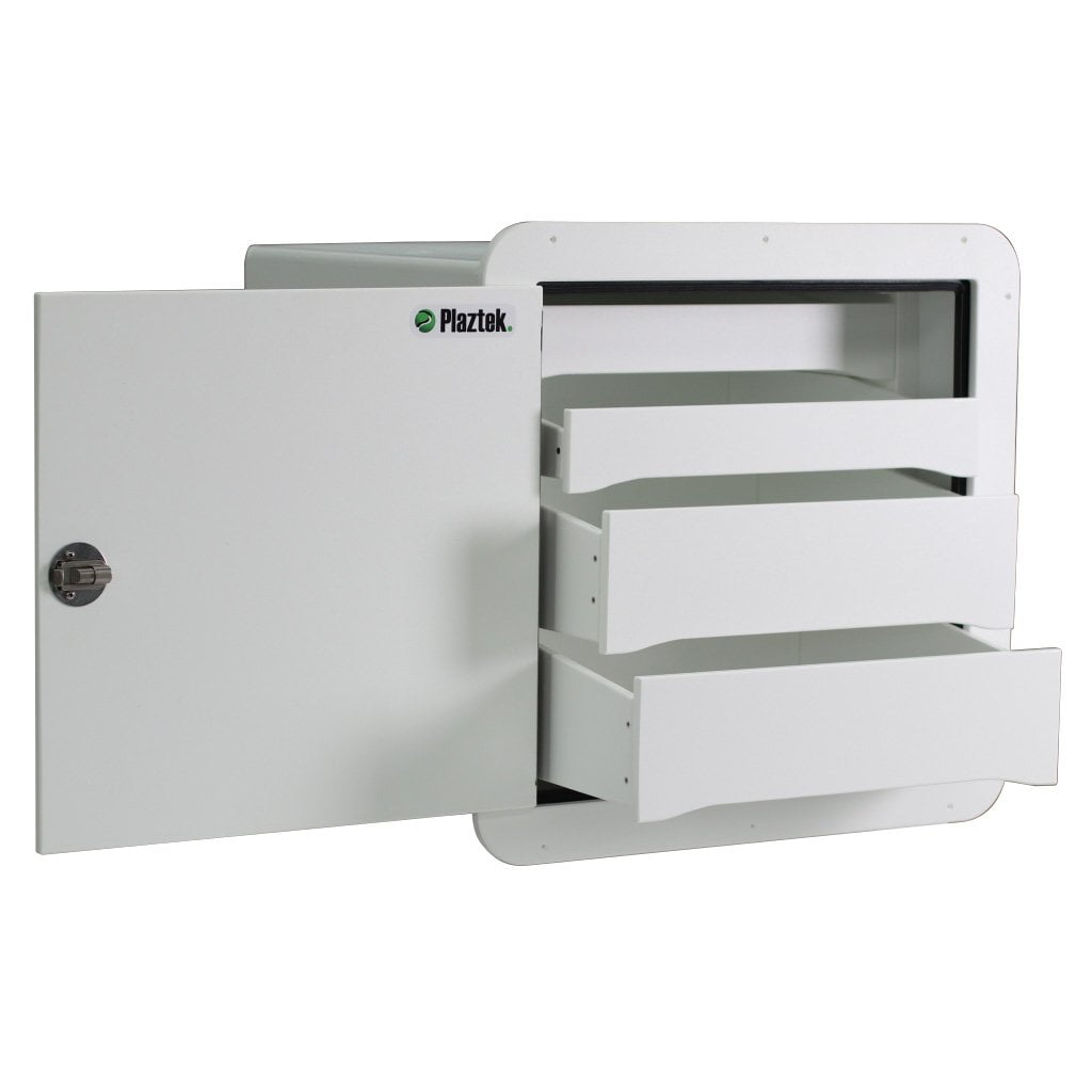 Plaztek 4 Drawer Tackle Storage Cabinet for Boat Outiftting