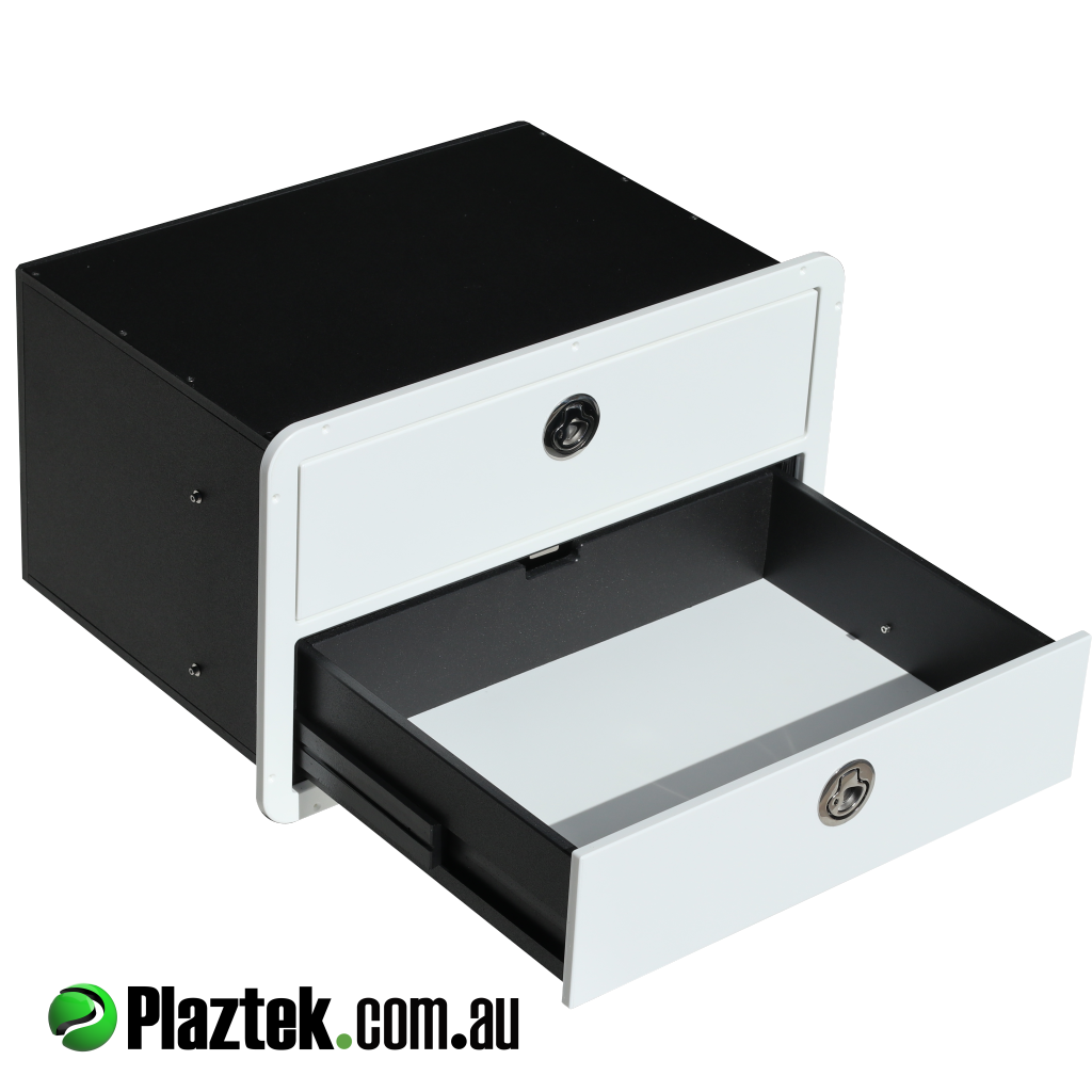 Boat drawers with zero maintenance drawer runners perfect for salt water environment, will never rust