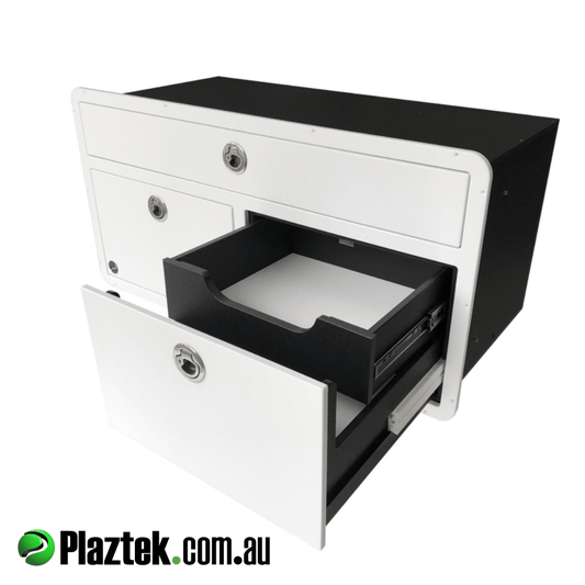 Plaztek Boat Drawers the most efficient use of space, Made from King Starboard®️