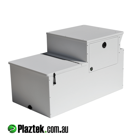 Plaztek Boat seat Box with Tackle Tray Storage built in, Great boat storage and use as esky. 