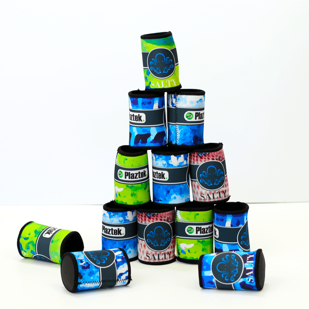 Plaztek coolers come in four different Fish patterns, Wahoo, Mahi Mahi Blue, Mahi Mahi Yellow Green and Snapper