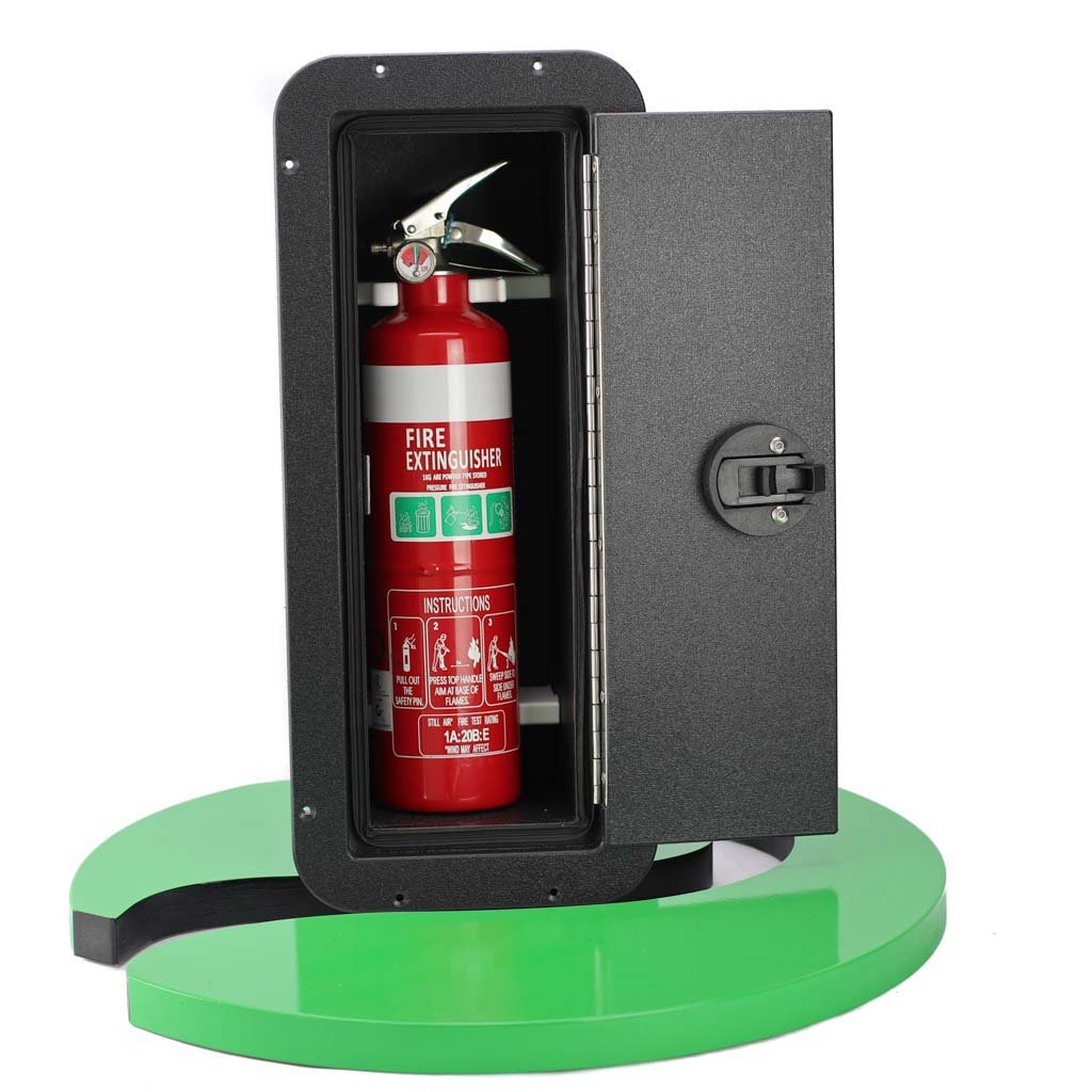 Fire shop extinguisher holder