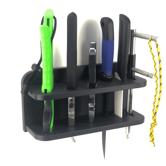 Fishing tool holder made using HDPE