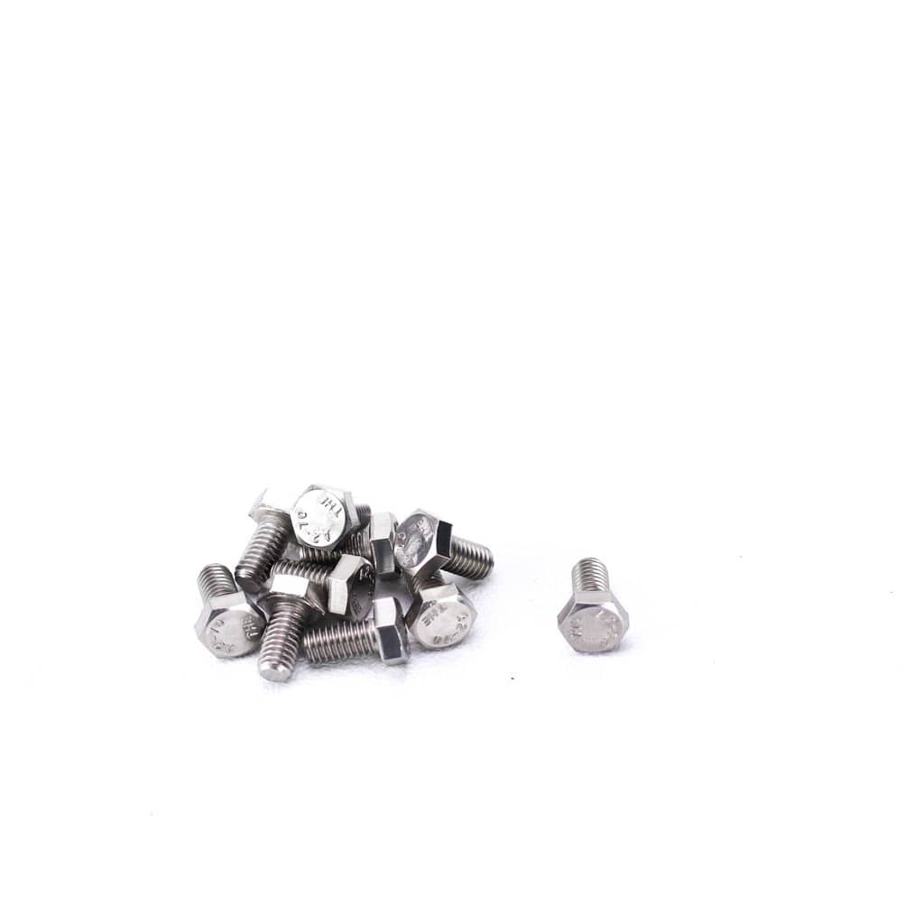304 marine grade Hex Setscrew 12mm M6, fits 10mm socket