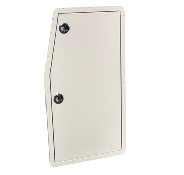 Plaztek Boat Locker Doors Custom made to your size, made from King StarBoard®️ in Arctic White