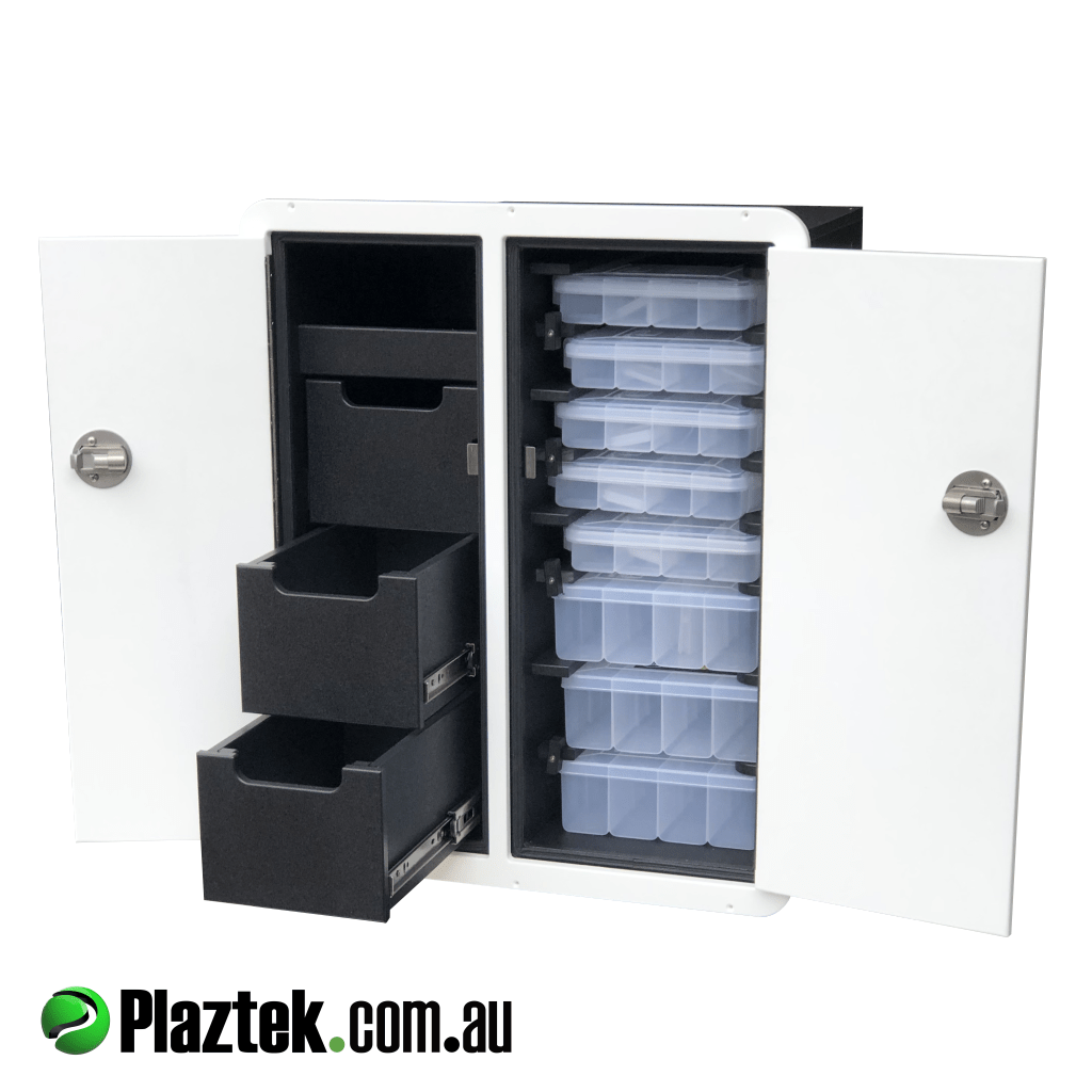 Plaztek Boat Tackle Storage Cabinets Custom made to size